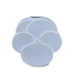 Lyngby Porcelæn Flower stedmoderblomst vase lyseblå H 17 cm
