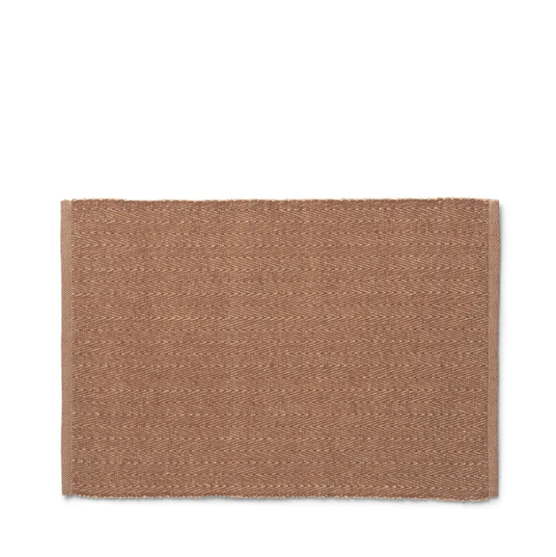 Lyngby Porcelæn Herringbone dækkeserviet brun 43x30 cm
