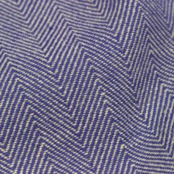 Lyngby Porcelæn Herringbone dug blå 150x320 cm