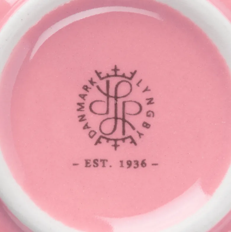 Lyngby Porcelæn Rhombe Color æggebæger 3 stk. gul/rosa/lilla Ø 5 cm