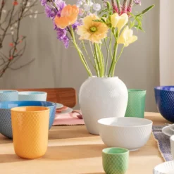 Lyngby Porcelæn Rhombe Color æggebæger grøn