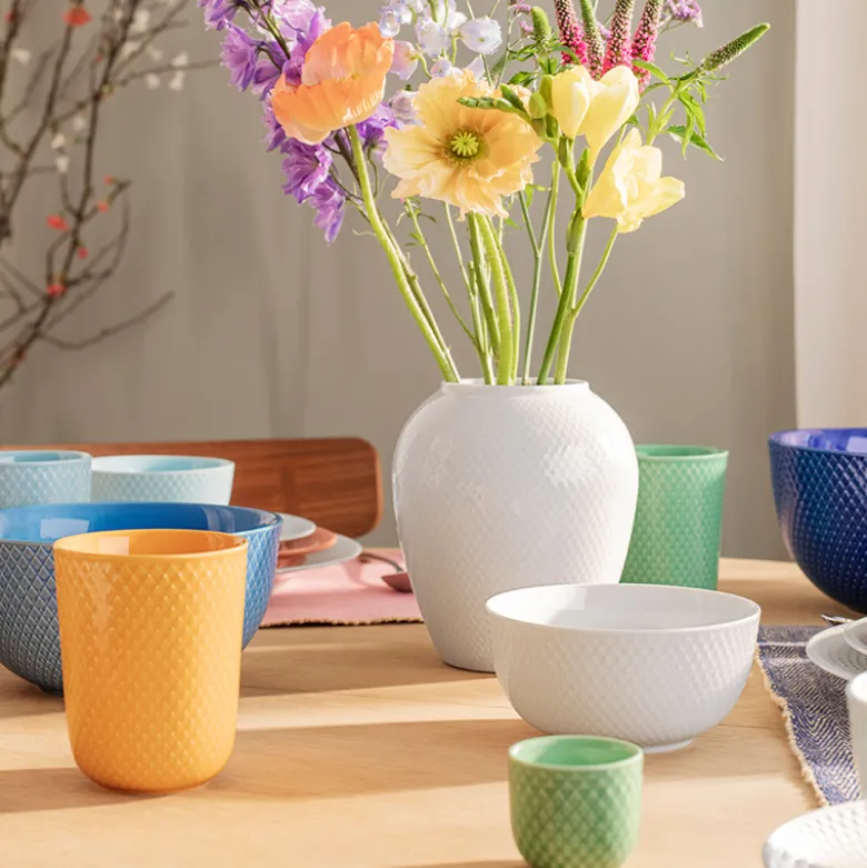 Lyngby Porcelæn Rhombe Color æggebæger grøn
