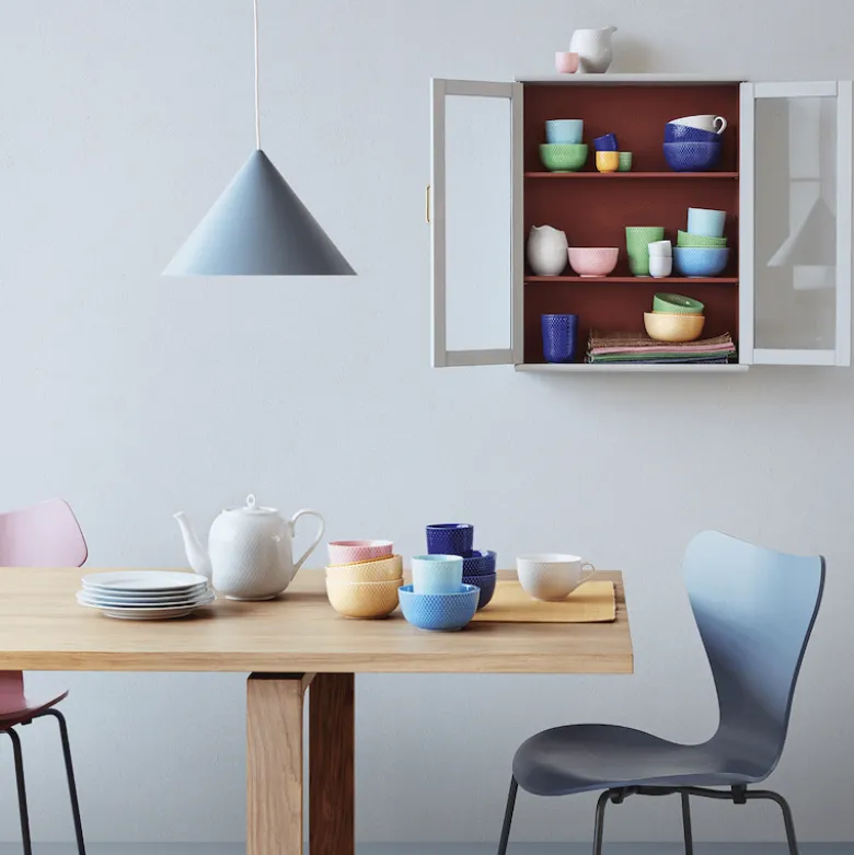 Lyngby Porcelæn Rhombe Color æggebæger gul
