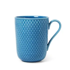 Lyngby Porcelæn Rhombe Color Kop Med Hank Blå 33 cl