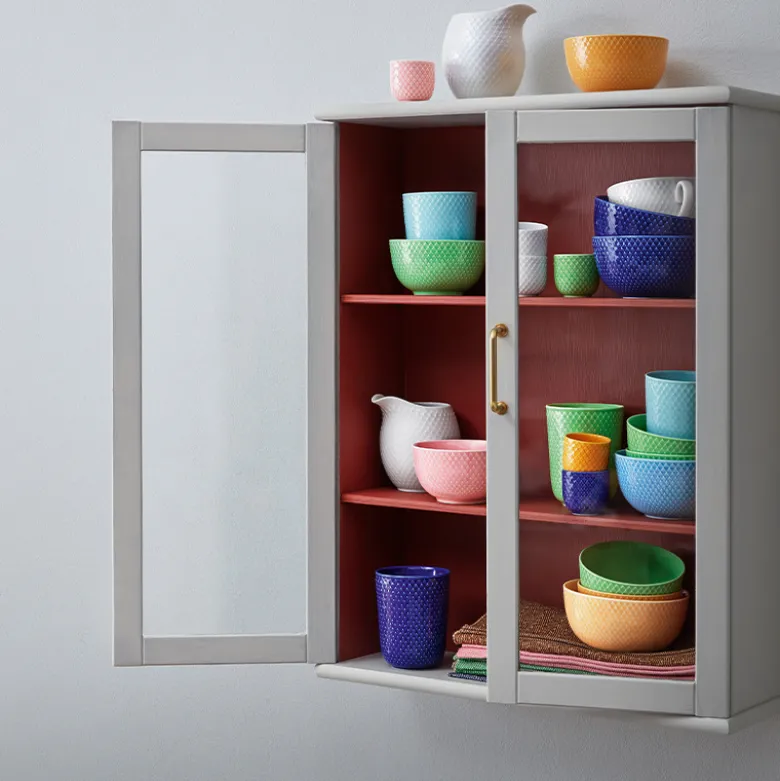 Lyngby Porcelæn Rhombe Color Krus Mørkeblå 33 cl