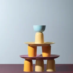 Lyngby Porcelæn Rhombe Color Krus Sand 33 cl