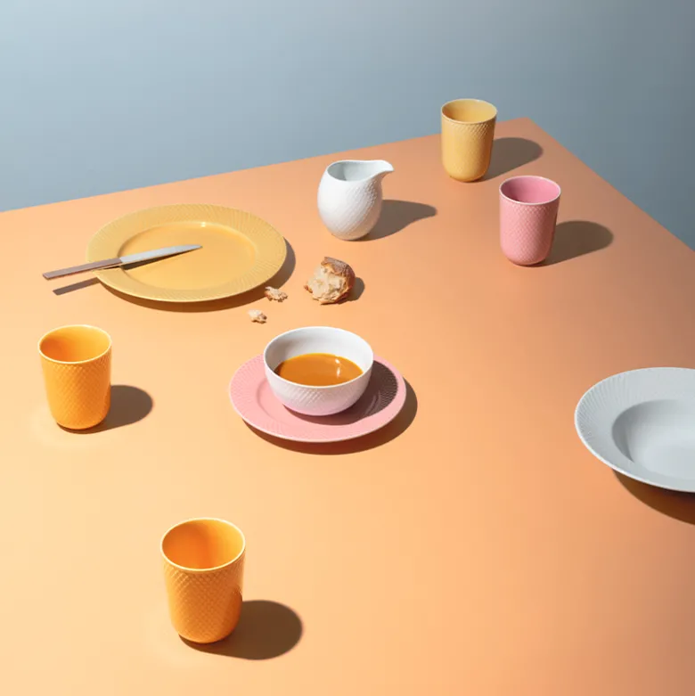 Lyngby Porcelæn Rhombe Color Krus Rosa 33 cl