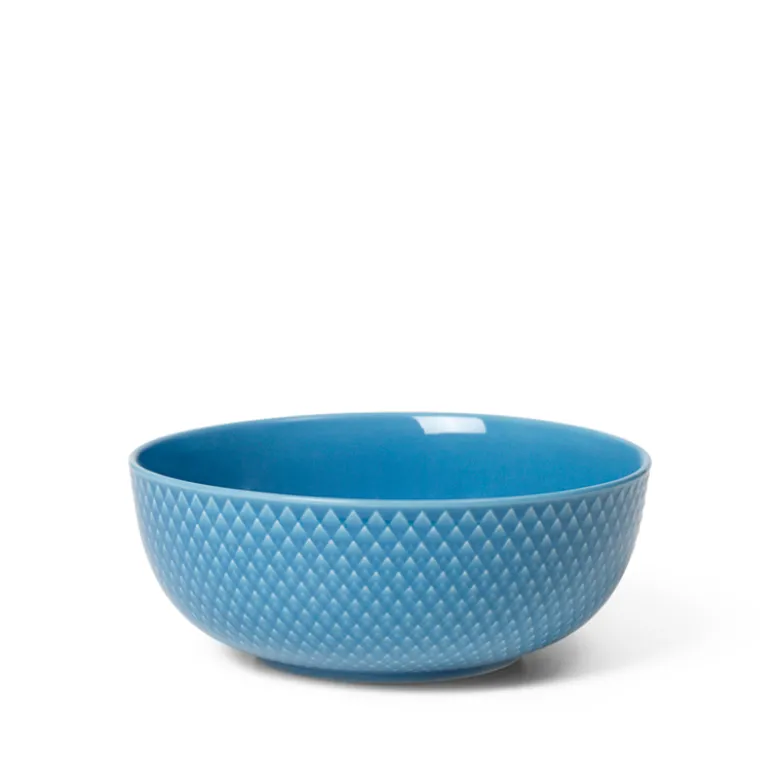 Lyngby Porcelæn Rhombe Color skål blå 15,5 cm