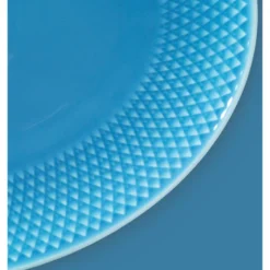 Lyngby Porcelæn Rhombe Color serveringsfad blå 28,5 cm