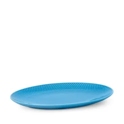 Lyngby Porcelæn Rhombe Color serveringsfad blå 28,5 cm