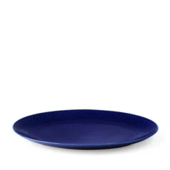 Lyngby Porcelæn Rhombe Color serveringsfad mørkeblå 35 cm
