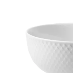 Lyngby Porcelæn Rhombe Color skål hvid Ø 15,5 cm