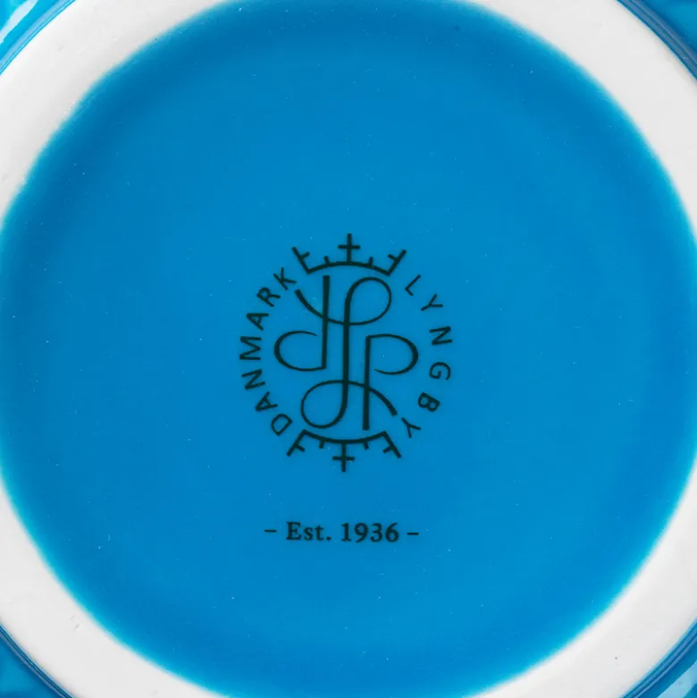 Lyngby Porcelæn Rhombe Color vase blå H 20 cm