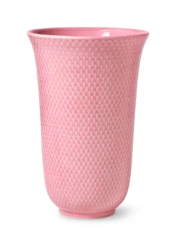 Lyngby Porcelæn Rhombe Color vase rosa 20 cm