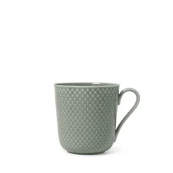 Lyngby Porcelæn Rhombe Earth krus med hank 39 cl moss