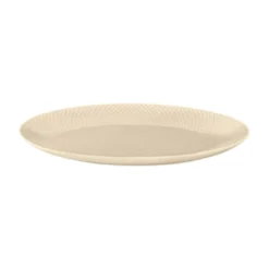 Lyngby Porcelæn Rhombe Earth ovalt serveringsfad 35x26,5 cm