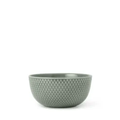 Lyngby Porcelæn Rhombe Earth skål moss Ø 13 cm