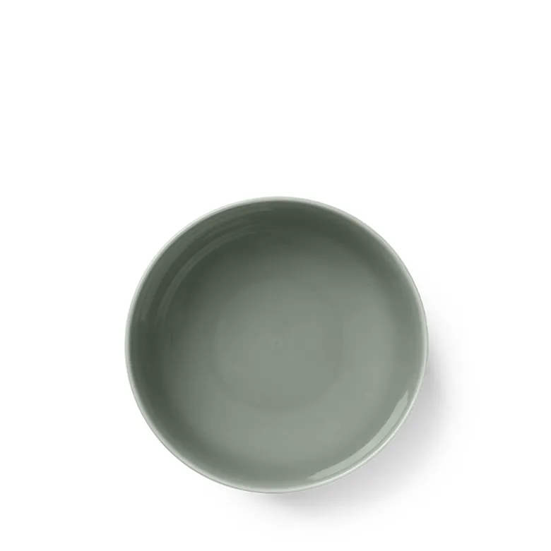 Lyngby Porcelæn Rhombe Earth skål moss Ø 13 cm