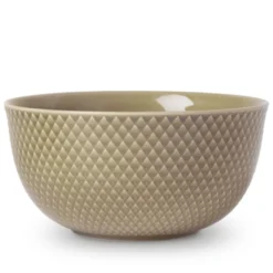 Lyngby Porcelæn Rhombe Earth skål clay Ø 17,5 cm