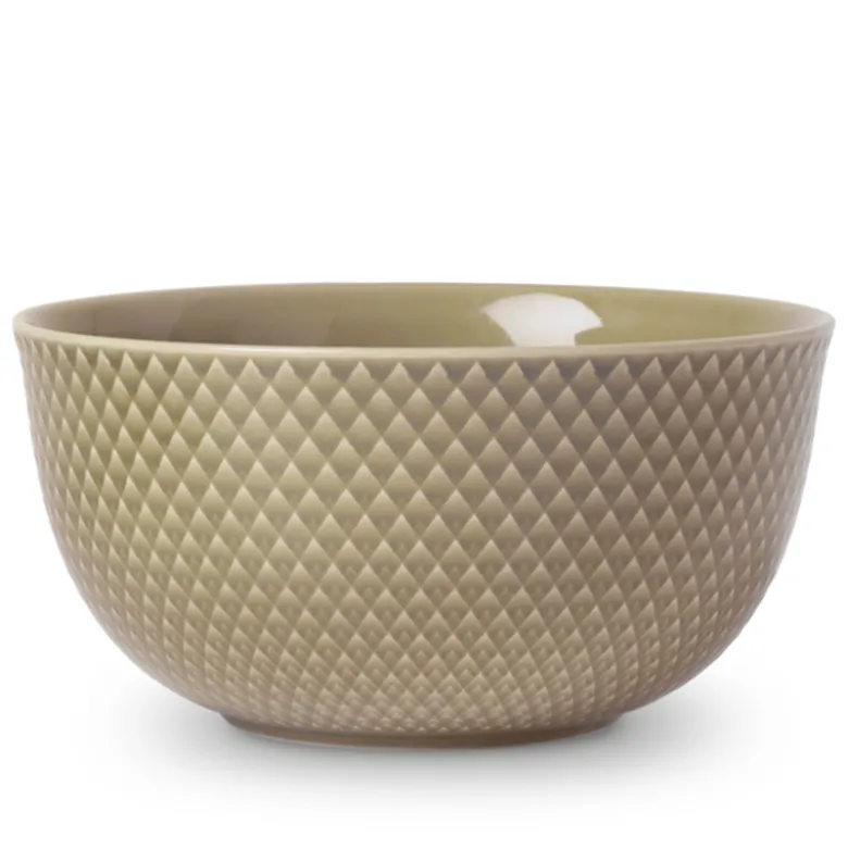 Lyngby Porcelæn Rhombe Earth skål clay Ø 17,5 cm