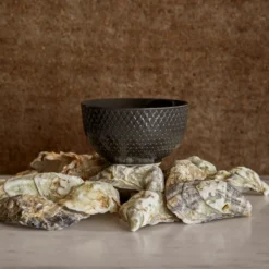Lyngby Porcelæn Rhombe Earth skål Ø 11 cm slate