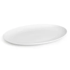 Lyngby Porcelæn Rhombe fad hvid 42 cm