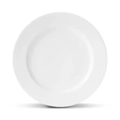 Lyngby Porcelæn Rhombe flad tallerken hvid 27 cm