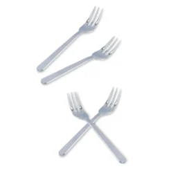 Lyngby Porcelæn Rhombe kagegaffel stål 4 stk.