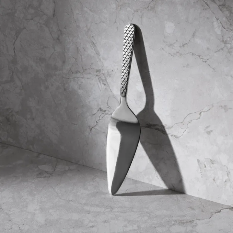Lyngby Porcelæn Rhombe kagespade stål 25,5 cm