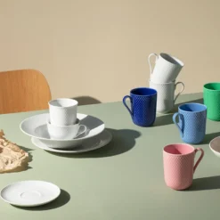 Lyngby Porcelæn Rhombe Krus Hvid 33 cl