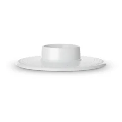 Lyngby Porcelæn Rhombe lysestage hvid 15 cm