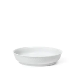 Lyngby Porcelæn Rhombe tallerken hvid 16 cm