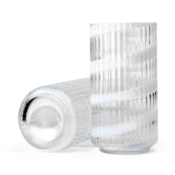 Lyngby Porcelæn Swirl vase hvid H 20,5 cm