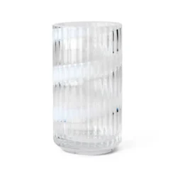 Lyngby Porcelæn Swirl vase hvid H 15,5 cm