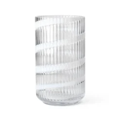 Lyngby Porcelæn Swirl vase hvid H 25 cm