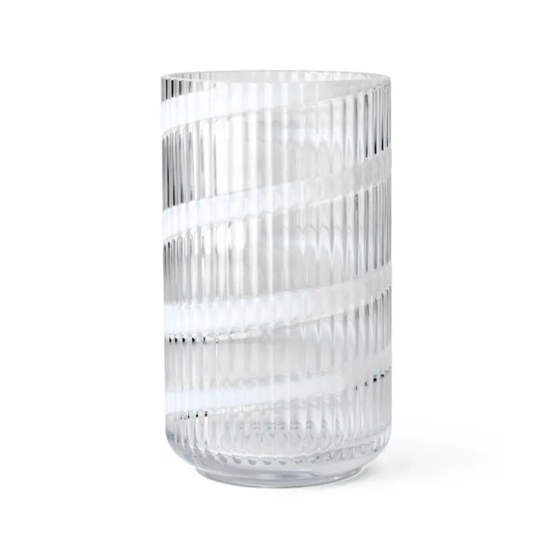 Lyngby Porcelæn Swirl vase hvid H 25 cm