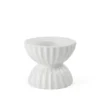 Lyngby Porcelæn Tura fyrfadsstage hvid Ø 8 cm
