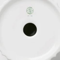 Lyngby Porcelæn Tura lysstage bloklys hvid Ø 15,5 cm