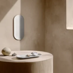 Lyngby Porcelæn Tura ovalt serveringsfad hvid 48x20 cm