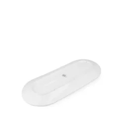 Lyngby Porcelæn Tura ovalt serveringsfad hvid 34x14,5 cm