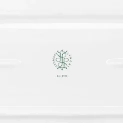 Lyngby Porcelæn Tura ovalt serveringsfad hvid 34x14,5 cm