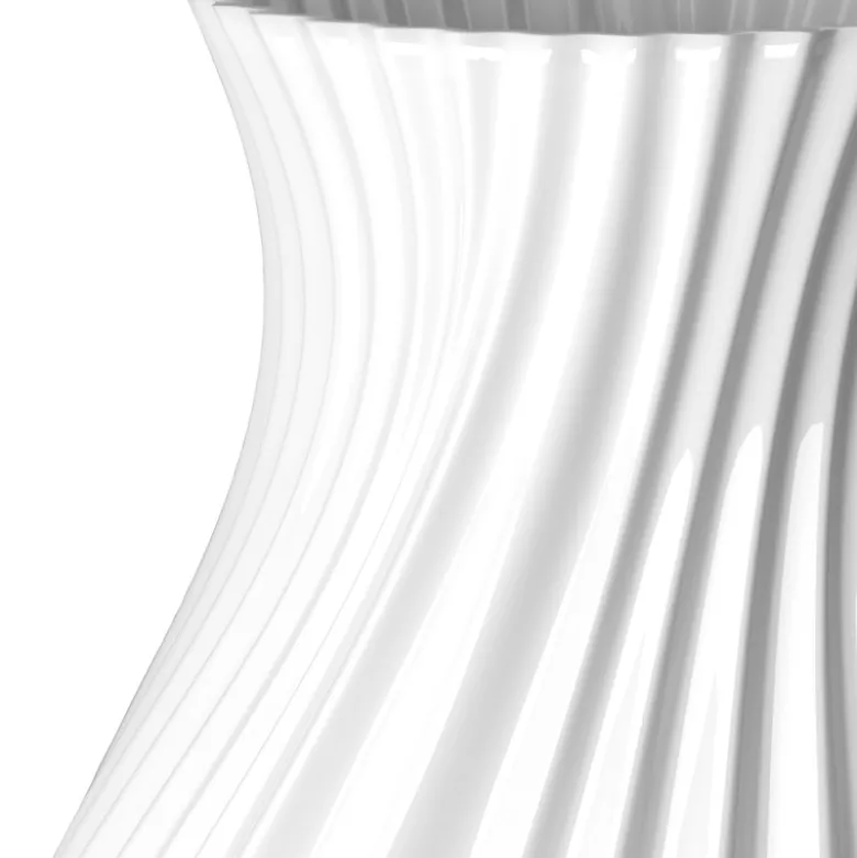 Lyngby Porcelæn Twist vase hvid H 25 cm