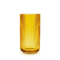 Lyngby Porcelæn vase amber H 15,5 cm