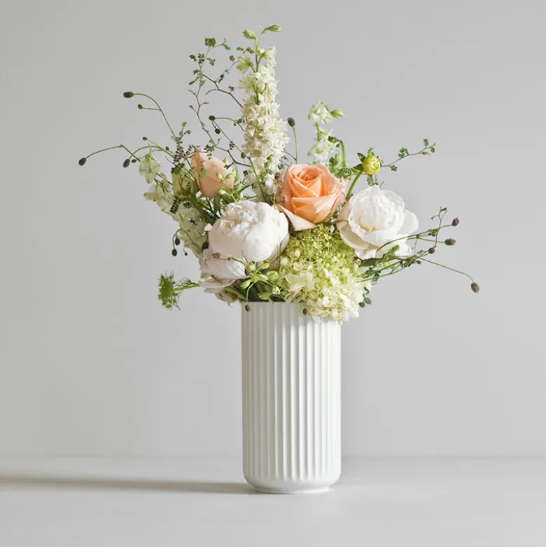 Lyngby Porcelæn Vase 20 cm Hvid