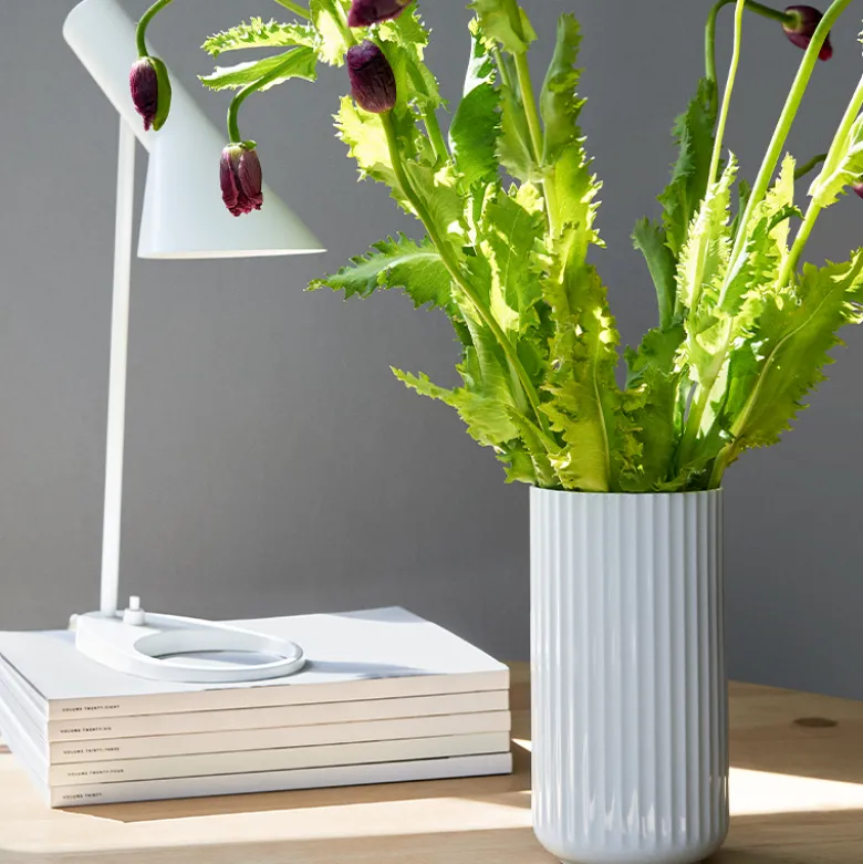 Lyngby Porcelæn Vase 20 cm Hvid