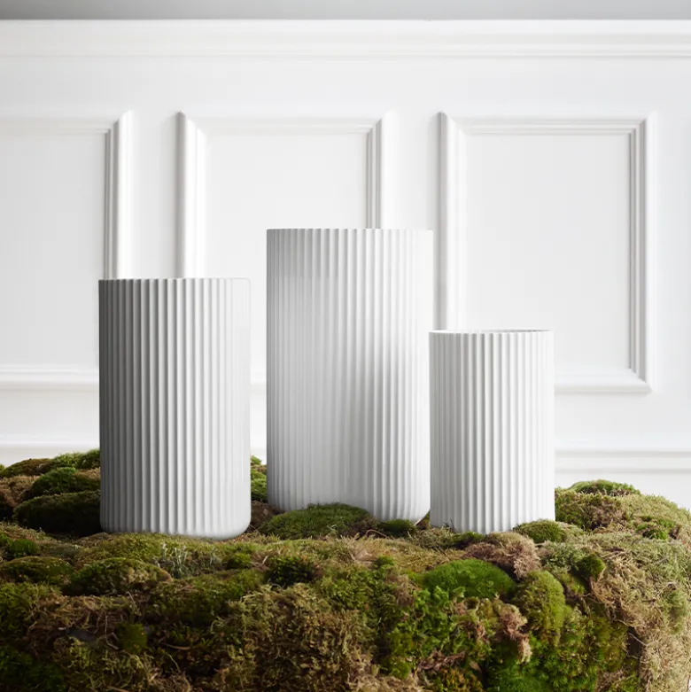 Lyngby Porcelæn Vase 20 cm Hvid