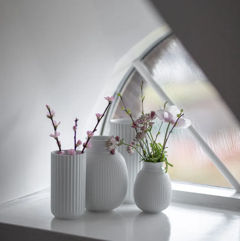 Lyngby Porcelæn Vase 12 cm Hvid