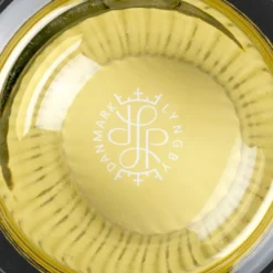 Lyngby Porcelæn vase glas olivengrøn H 20,5 cm