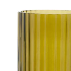 Lyngby Porcelæn vase glas olivengrøn H 20,5 cm