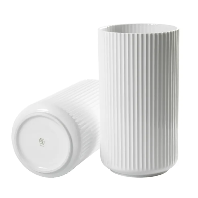 Lyngby Porcelæn vase hvid 31 cm